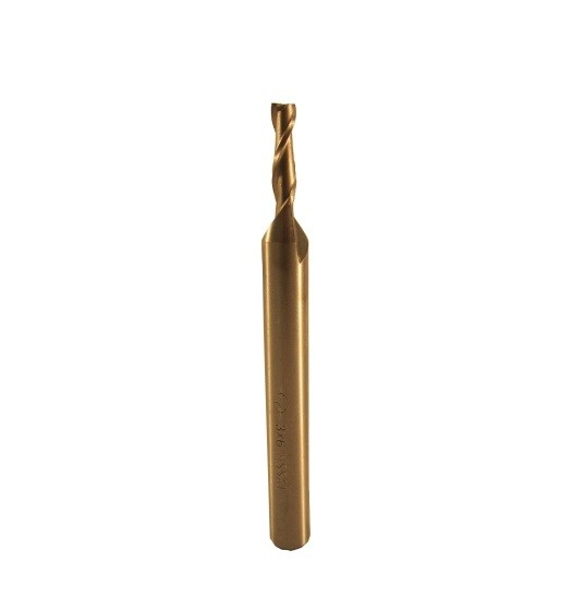 Frez fi 1,0 mm 2P HSSE Aluminium (E)