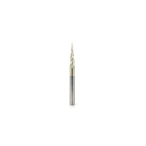 Amana Tool Frez pełnowęglikowy 0,8 mm, 3-ostrza, 2D 3D Carving, pozytyw
